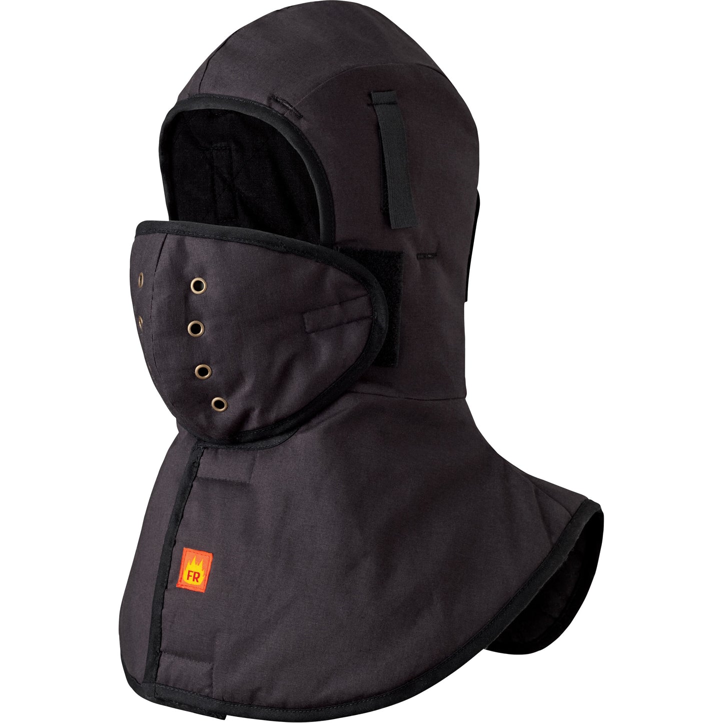 Pioneer 5565A Heavy-Duty Flame Resistant Long Neck Hardhat Liner, Black, Cotton