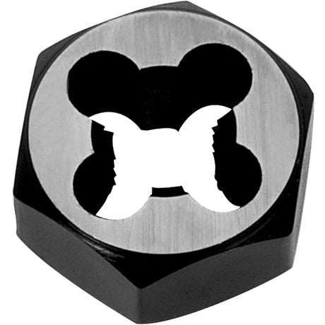 Hexagon Rethreading Bolt Die, 1" Dia., M10x1.5 Thread, Chromium Steel