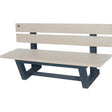Outdoor Park Benches, Recycled Plastic, 72" L x 23-3/16" W x 29-13/16" H, Sand