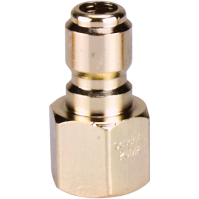 3/8" Female Plated Steel Quick Disconnect Plug