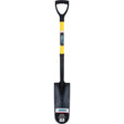 Drain Spade Shovels, Tempered Steel, 16" x 6" Blade, 28-1/2" L, D-Grip Handle
