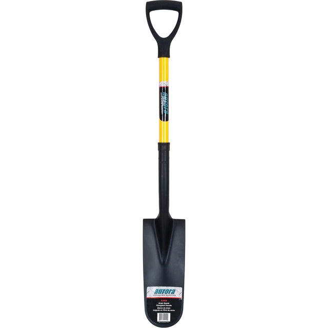 Drain Spade Shovels, Tempered Steel, 16" x 6" Blade, 28-1/2" L, D-Grip Handle