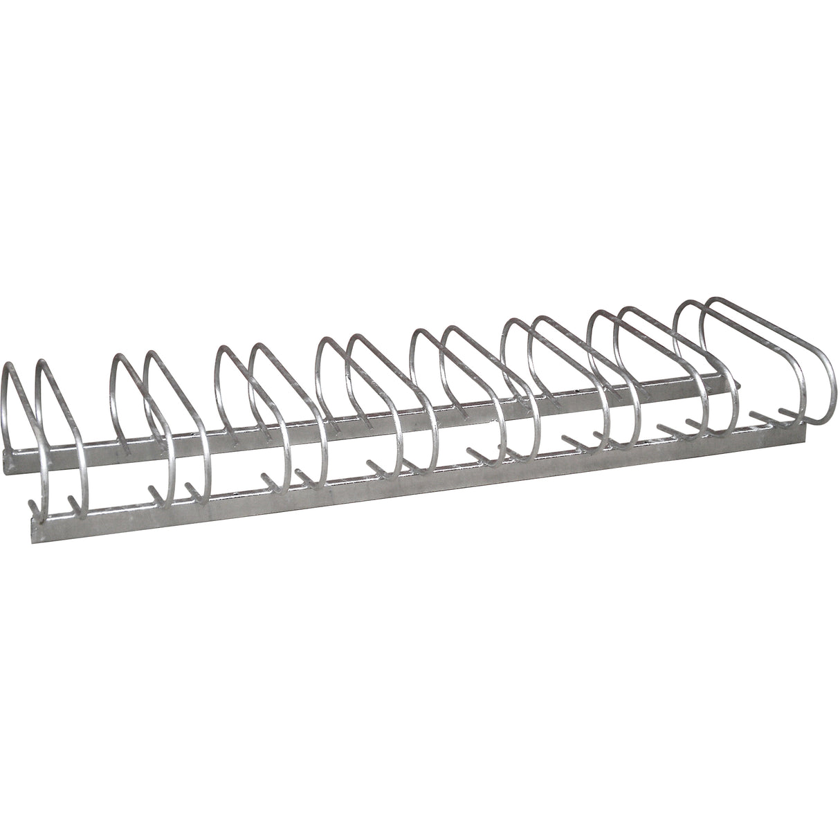 Style Bicycle Rack, Galvanized Steel, 8 Bike Capacity