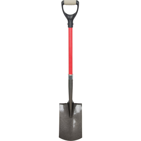 Heavy-Duty Shovels, Fibreglass, Carbon Steel Blade, D-Grip Handle, 30-1/2" Long