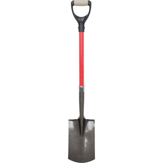 Heavy-Duty Shovels, Fibreglass, Carbon Steel Blade, D-Grip Handle, 30-1/2" Long