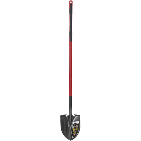 Pro™ Round Point Shovel, Tempered Steel Blade, Fibreglass, Straight Handle