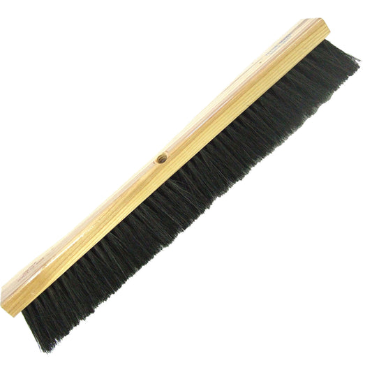Heavy-Duty Shop Broom, 24", Coarse/Stiff, Tampico/Wire Bristles