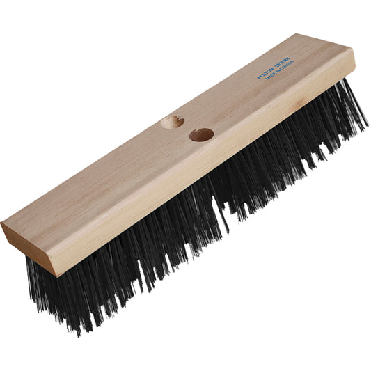 Road Warrior Extra Heavy-Duty Push Broom, 16", X-Coarse, Wire Bristles