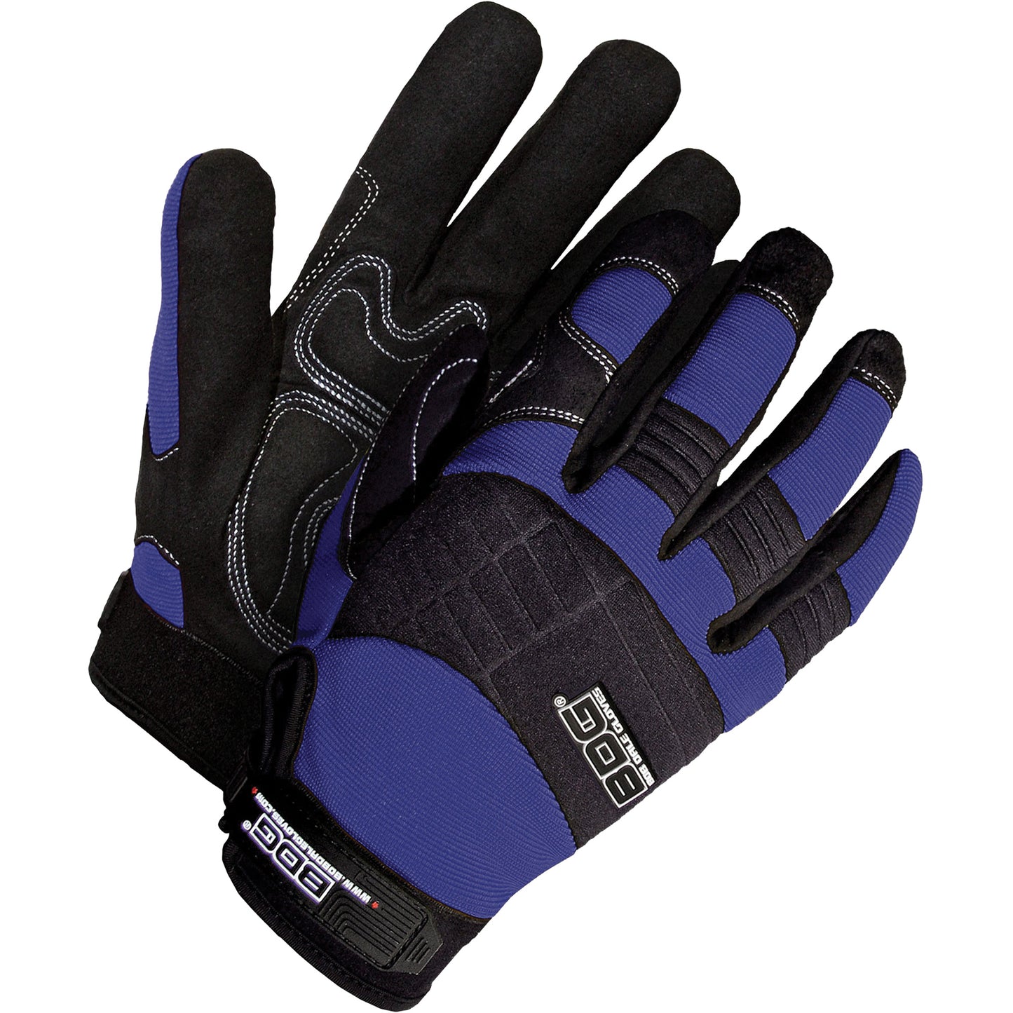 Bob Dale Gloves X-Site™ Mechanics Gloves with Padded Palms, Synthetic Palm, Size X-Large