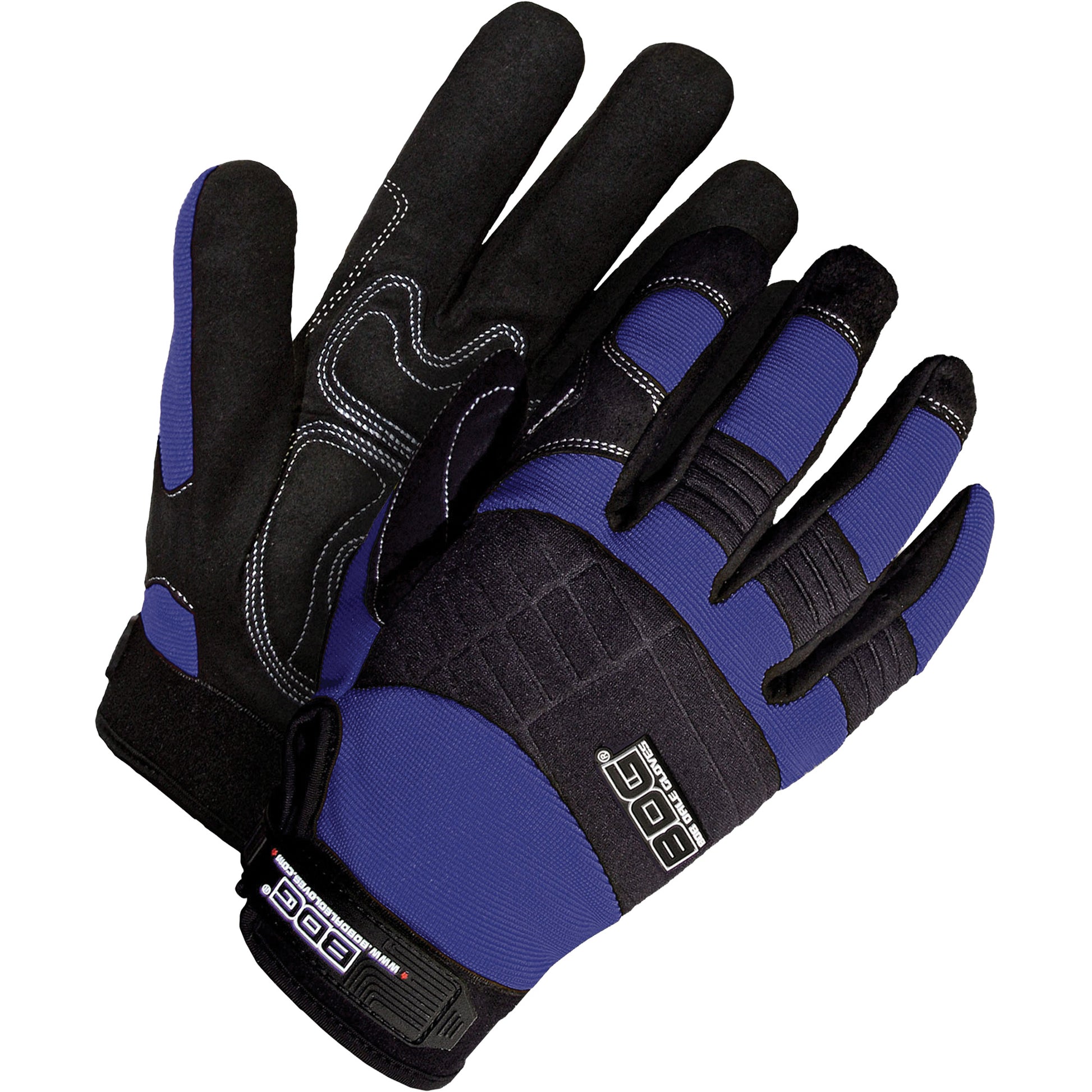 Bob Dale Gloves X-Site™ Mechanics Gloves with Padded Palms, Synthetic Palm, Size X-Large