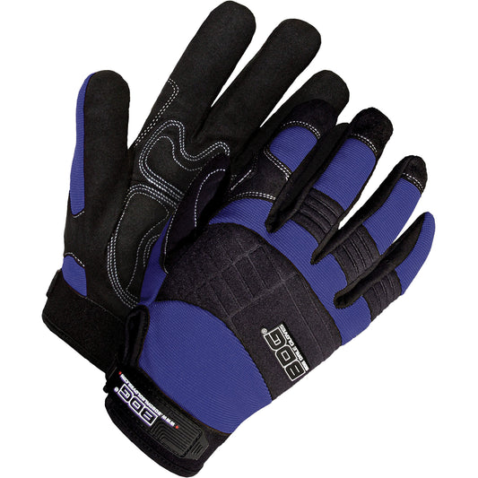 Bob Dale Gloves X-Site™ Mechanics Gloves with Padded Palms, Synthetic Palm, Size X-Large