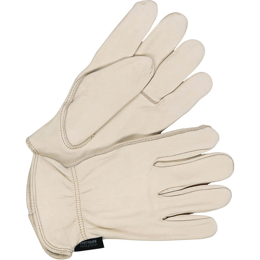 Bob Dale Gloves Classic Water-Resistant Driver Gloves, Large, Grain Cowhide Palm