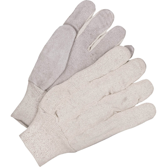 Bob Dale Gloves Classic Fitter Gloves with Cotton Back, One Size, Split Cowhide Palm