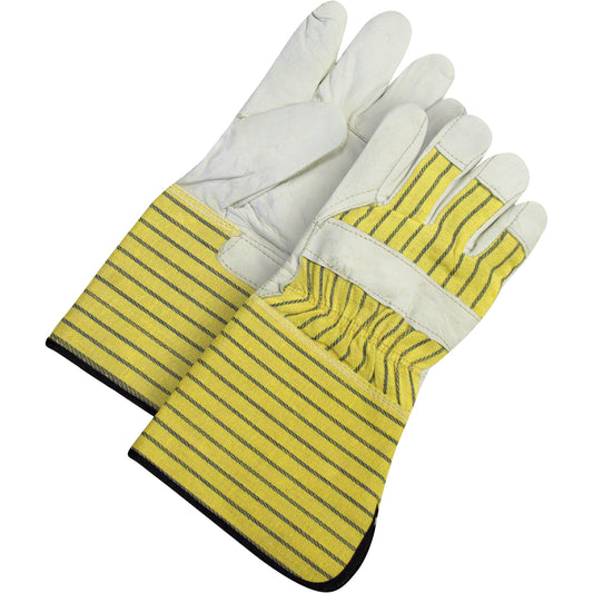 Bob Dale Gloves Classic Fitter Gloves with 5" Cuffs, One Size, Grain Cowhide Palm, Fleece Inner Lining