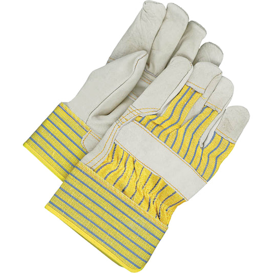 Bob Dale Gloves Fitters Gloves with Patch Palm, One Size, Grain Cowhide Palm, Fleece Inner Lining