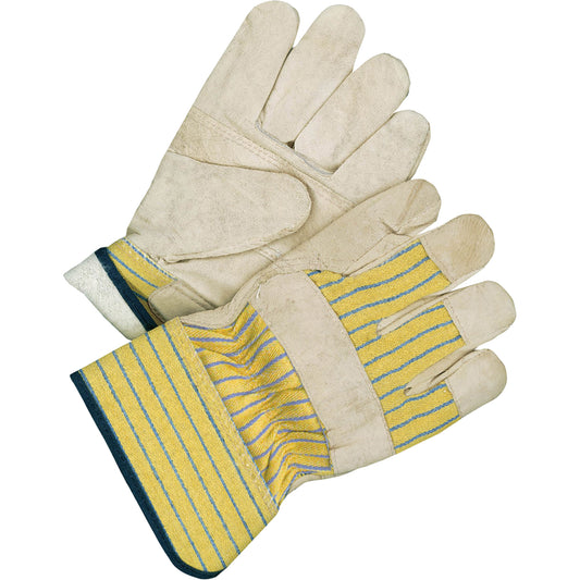 Bob Dale Gloves Classic Fitters Gloves with Patch Palms, One Size, Grain Cowhide Palm, Fleece Inner Lining