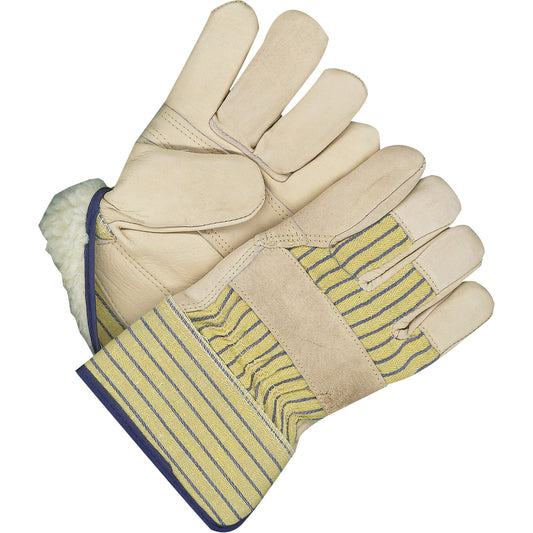 Bob Dale Gloves Classic Fitter Gloves with Patch Palm, One Size, Grain Cowhide Palm, Acrylic-Pile Inner Lining
