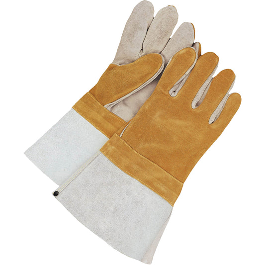 Bob Dale Gloves Gander Brand Welder Gloves with 5" Cuff, Split Cowhide, Size Large