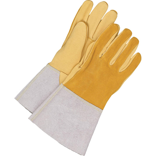 Bob Dale Gloves Welder Gloves, Grain Deerskin, Size Large