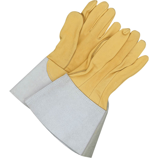 Bob Dale Gloves Gander Brand Reverse Grain TIG Welder Gloves, Grain Deerskin, Size 9