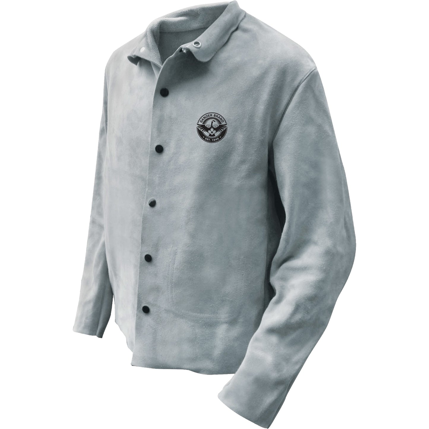 Bob Dale Gloves Welder Jacket, Leather, 2X-Large, Grey
