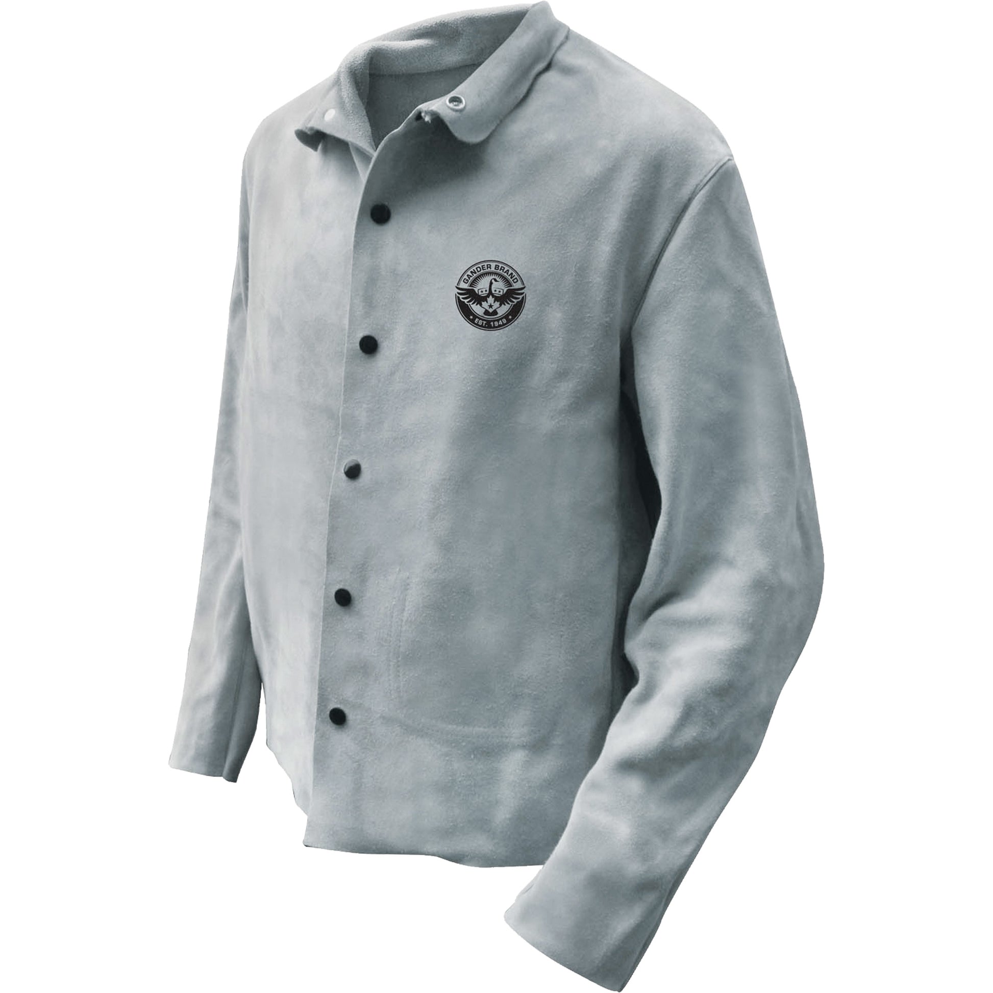 Bob Dale Gloves Welder Jacket, Leather, 2X-Large, Grey