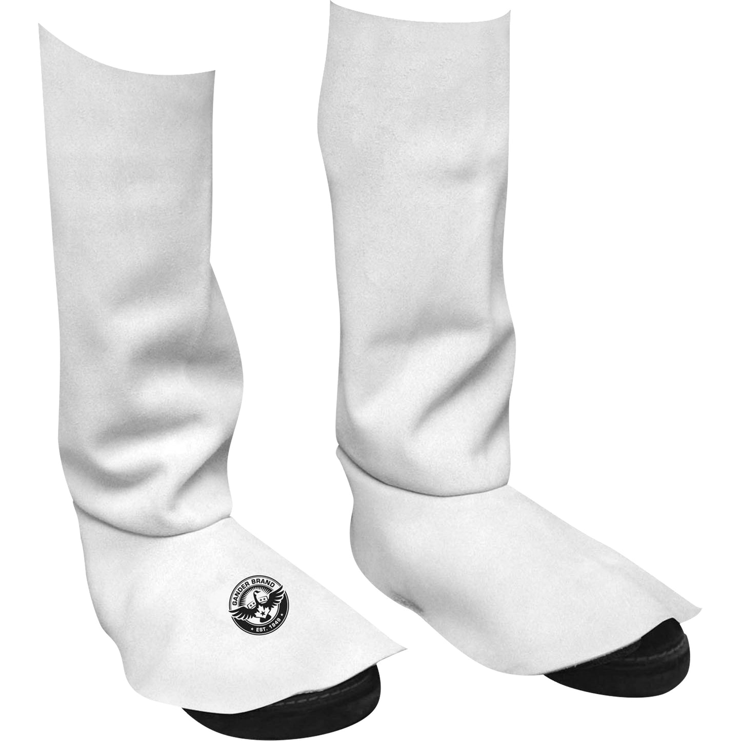 Bob Dale Gloves Leather Welding Spats, 15" L, Pearl Grey
