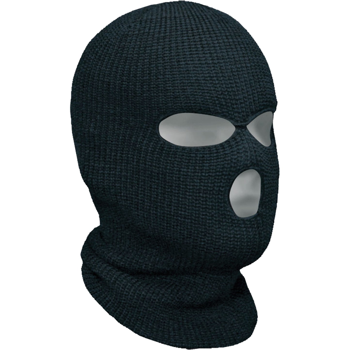 Bob Dale Gloves Classic 3-Hole Balaclava, Acrylic, Black