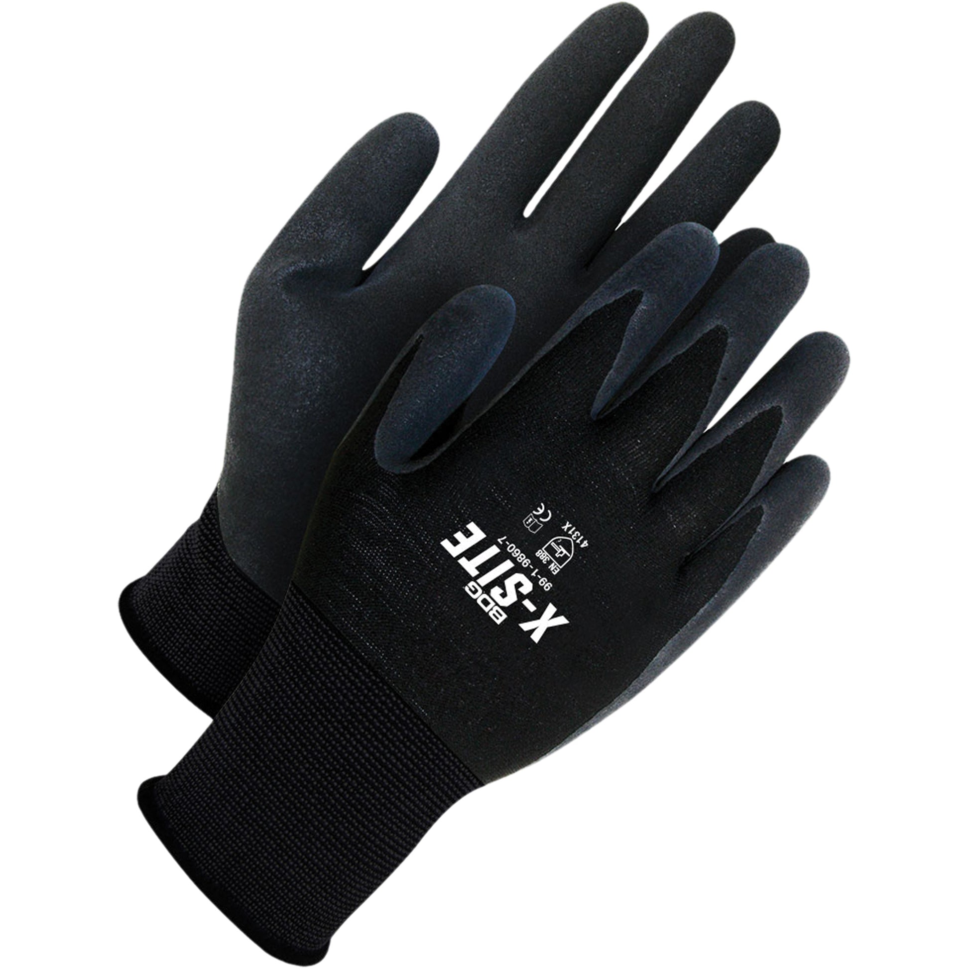 Bob Dale Gloves Coated Synthetic Gloves, Size Large/9, 13 Gauge, HPT™ Coated, Nylon Shell, ANSI/ISEA 105 Level 1