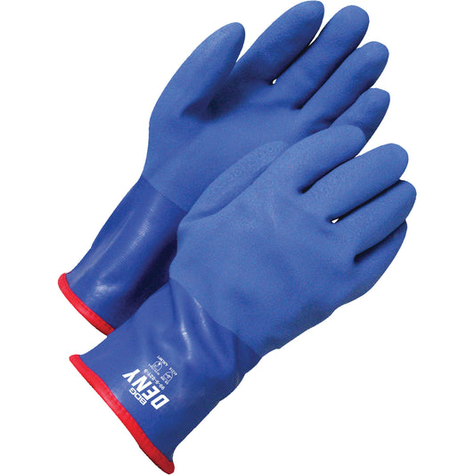 Bob Dale Gloves Deny™ Coated Gloves, Size 10, 12" L, PVC, Acrylic Inner Lining