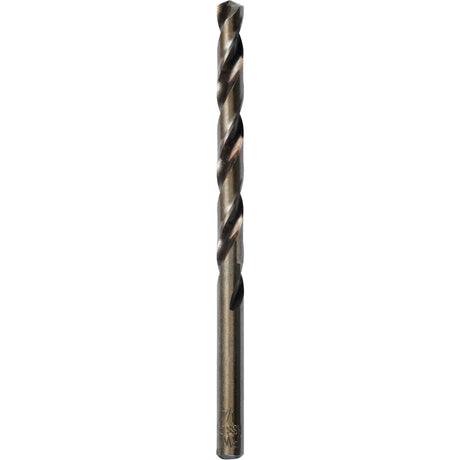 Heavy-Duty Jobber Drill Bit, High Speed Cobalt, 1/4", 4" L, 3" Flute, 135° Point Angle