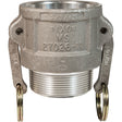 Cam & Groove Coupler, Aluminum, Type B, 2-1/2", Male NPT, 150 PSI