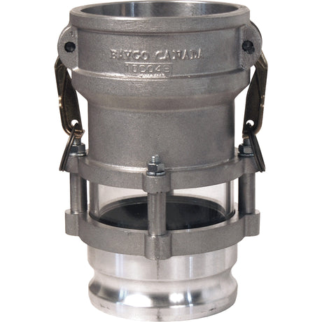 Cam & Groove In-Line Sight Glass Coupler x Adapter