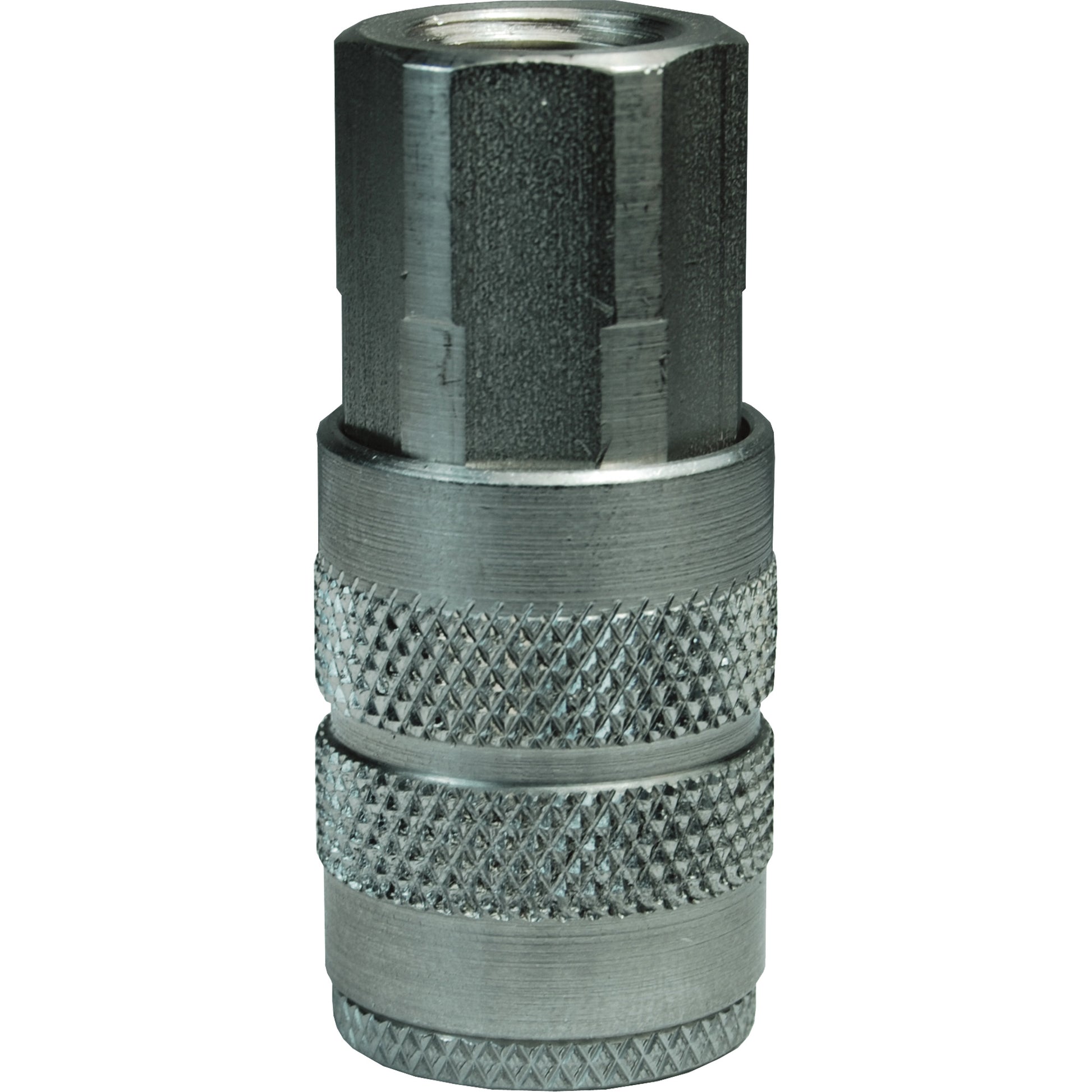 F-Series Pneumatic Manual Coupler, Steel, 1/2", Female NPTF, 500 psi