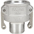 Cam & Groove Coupler, Aluminum, 3/4", Male NPT, 250 PSI