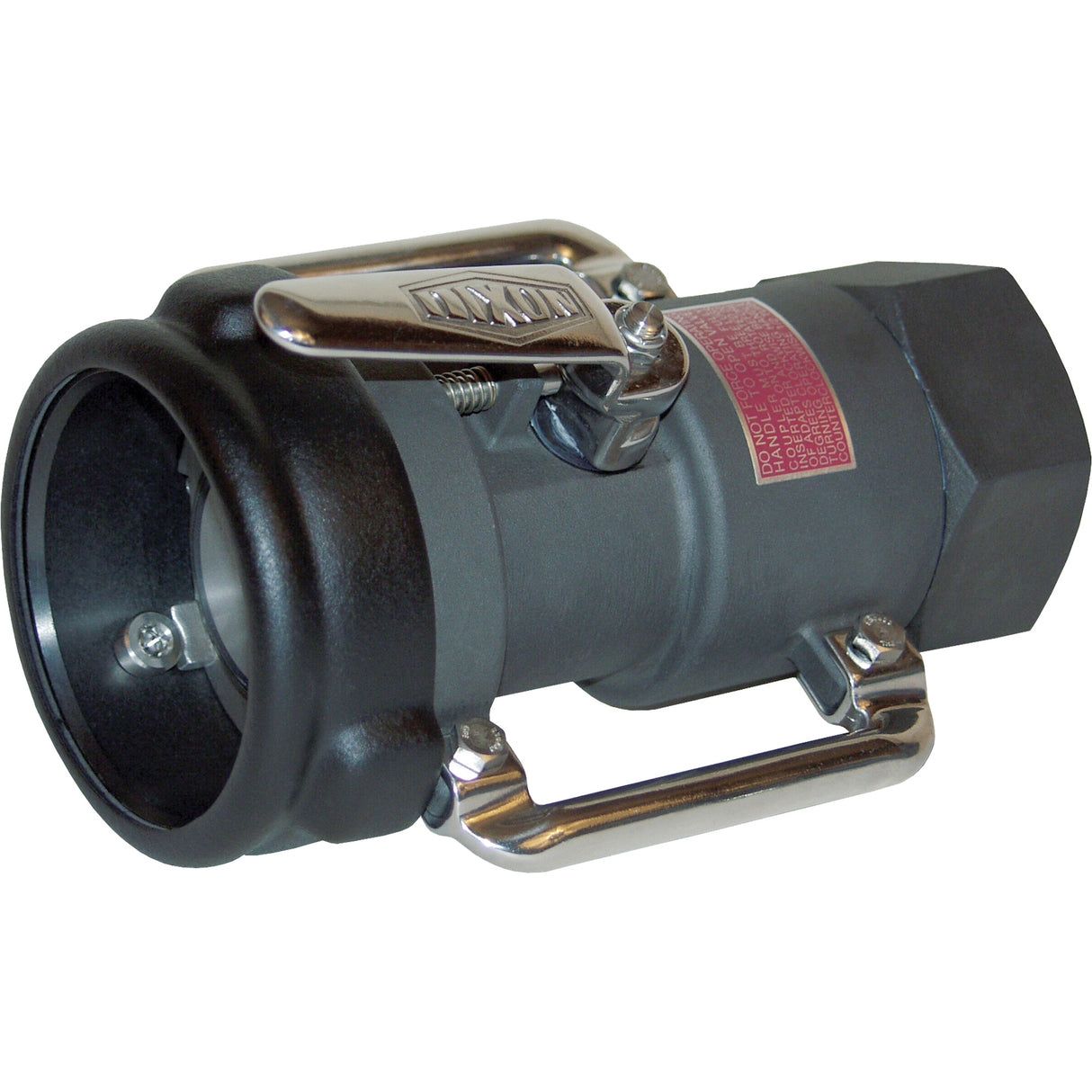 Bayonet Style Dry Disconnect Swivel Coupler, Anodized Aluminum, 3", Female NPT, 85 PSI