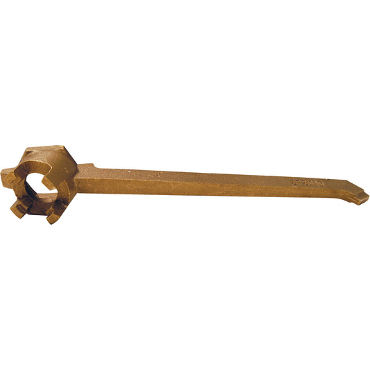 Drum Plug Wrench, 12" Handle, Bronze