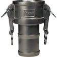 Global Cam & Groove Coupler, Stainless Steel, Type C, 2", 250 PSI