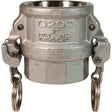 EZ Boss-Lock™ Cam & Groove Coupler, Stainless Steel, Type D, 1", Female NPT, 250 PSI