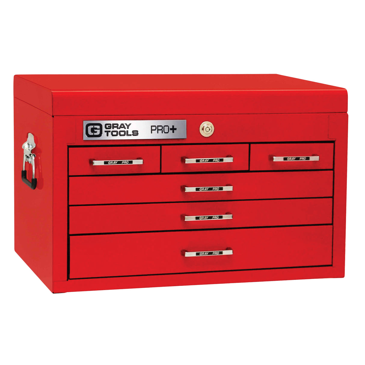 PRO+ Series Top Chest, 26" W, 6 Drawers, Red