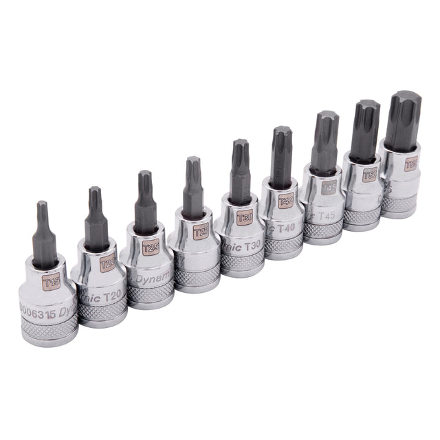 Standard Socket Set, Torx®, 3/8" Drive, 9 Pcs