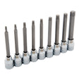 Long Socket Set, Torx®, 3/8" Drive, 9 Pcs