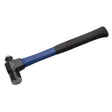 Ball Pein Hammer, 16 oz. Head Weight, Polished Face, Fibreglass Handle