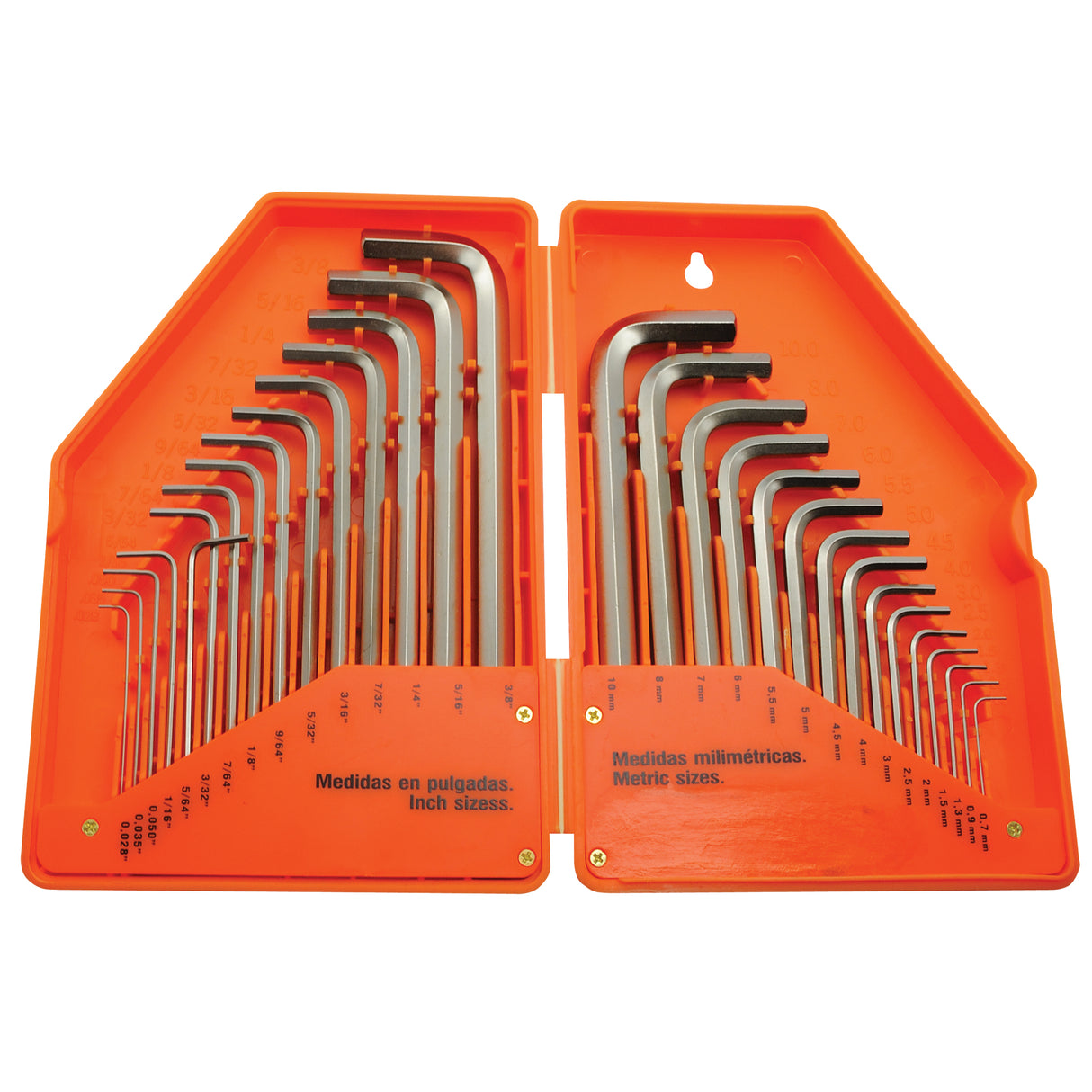 Hex Key Set, 30 Pcs., Metric & Imperial