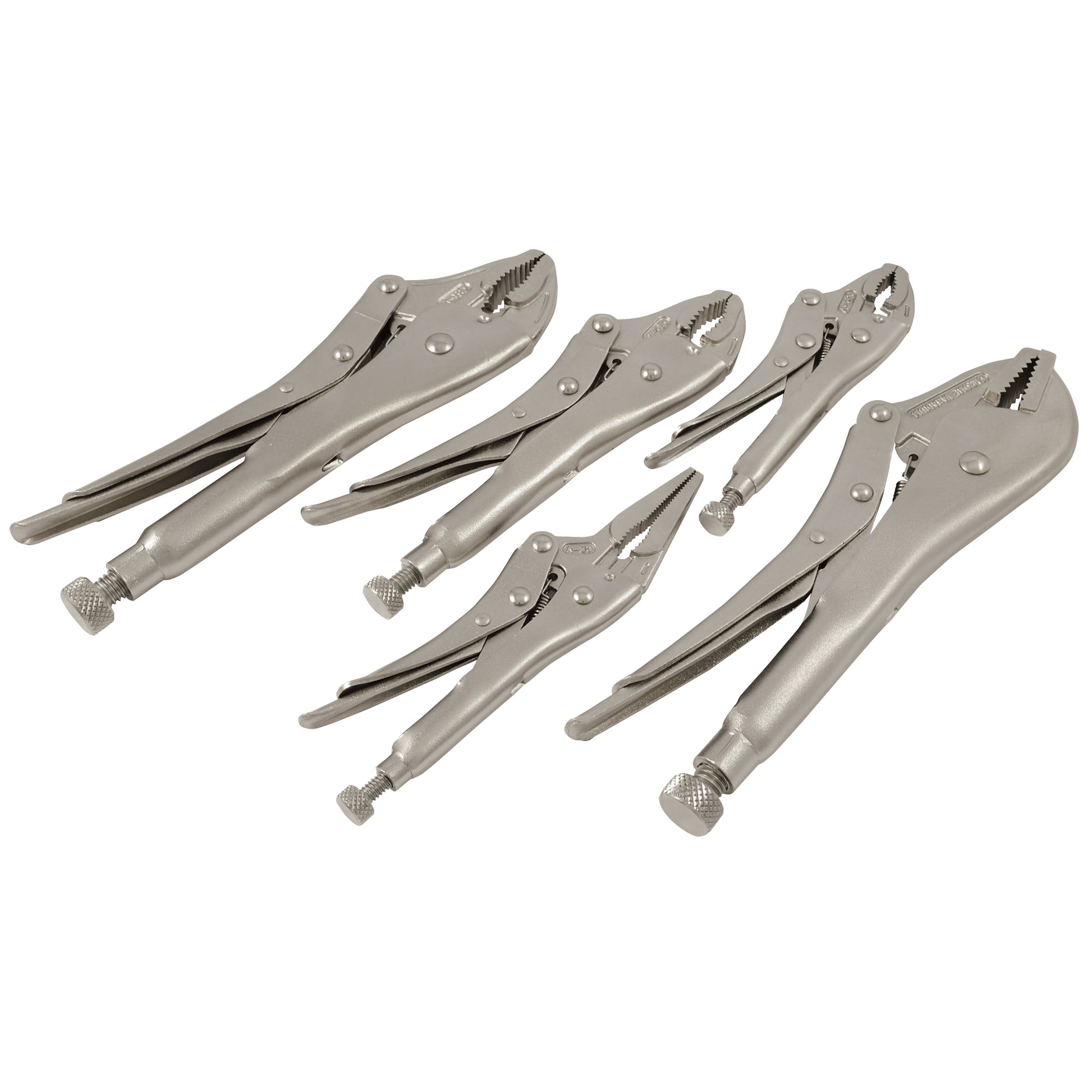 Locking Plier Set, 5 Pieces