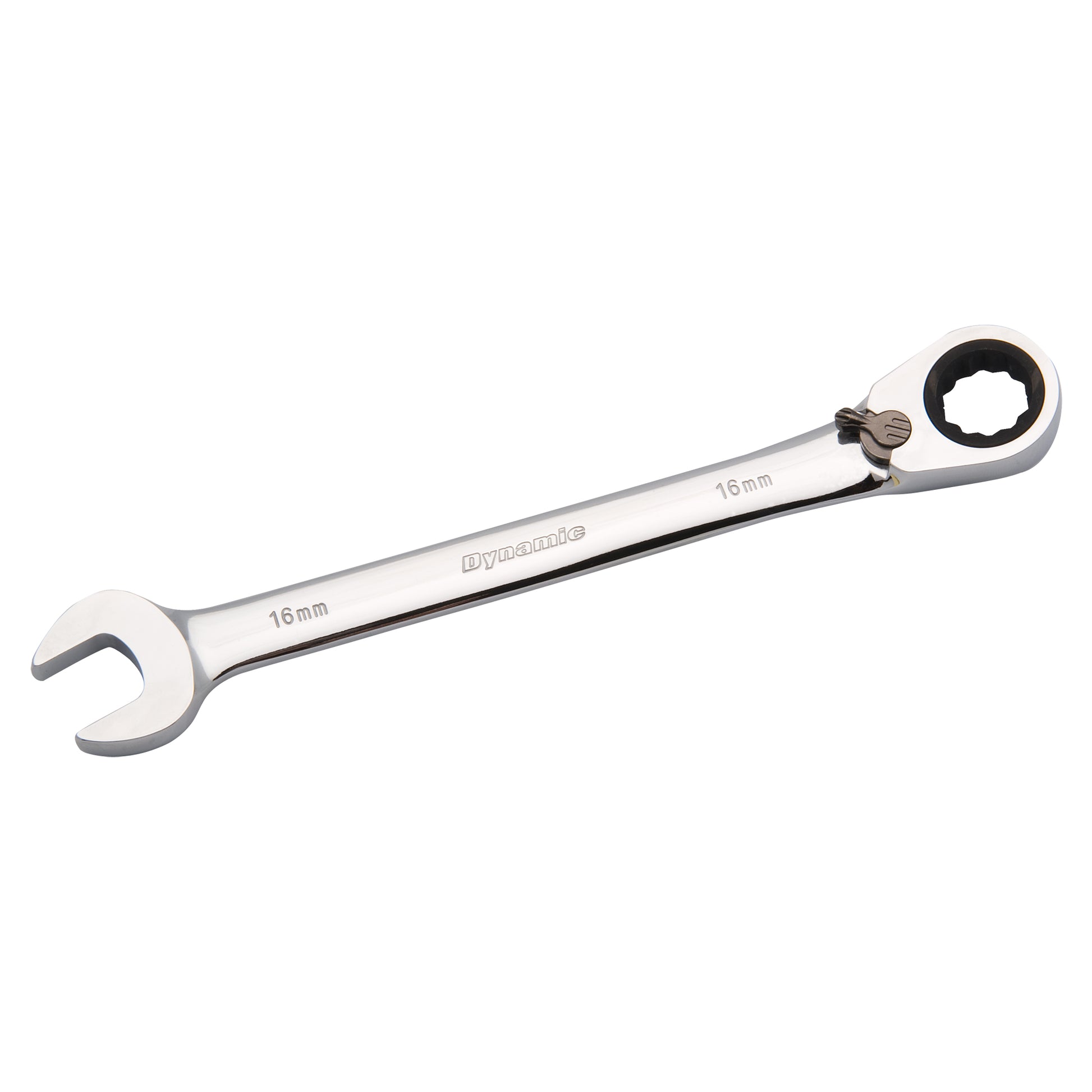 Reversible Combination Ratcheting Wrench, 12 Point, 13mm, Chrome Finish