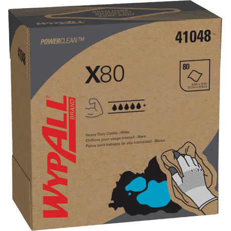 WypAll® X80 Extended Use Cloths, Heavy-Duty, 16-4/5" L x 9" W