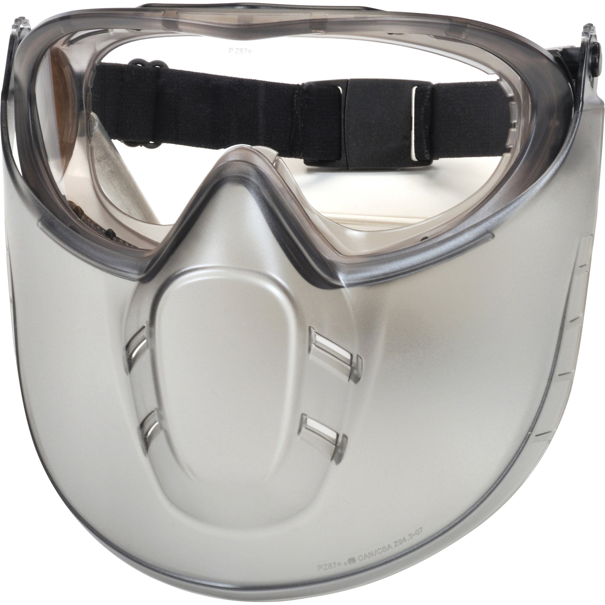 Pyramex Capstone® Shield Safety Goggles with Removable Faceshield, Clear Lens, Anti-Fog, Direct/Closed Vent