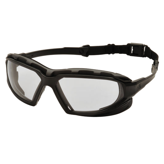 Pyramex Highlander Plus Safety Glasses, Clear Lens, Anti-Fog, ANSI Z87+/Meets/Exceeds CSA Z94.3