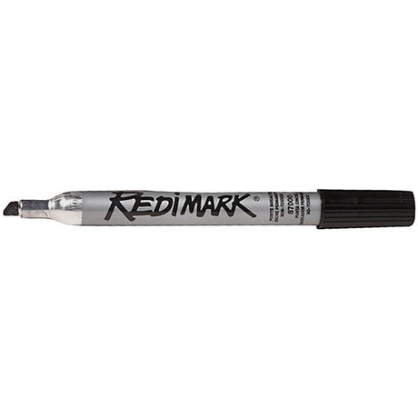 Dixon Redimark Permanent Marker, Chisel, Black